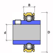 Подшипник Корпусной UC203 (FYH) 17*47